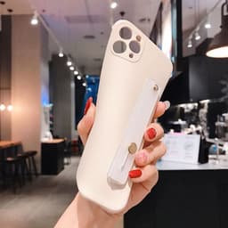 image-Rubik's Cube Liquid Silicone Phone Case with Wristband Stand