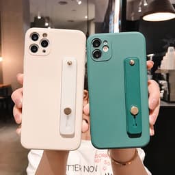 image-Rubik's Cube Liquid Silicone Phone Case with Wristband Stand