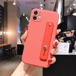 image-Rubik's Cube Liquid Silicone Phone Case with Wristband Stand