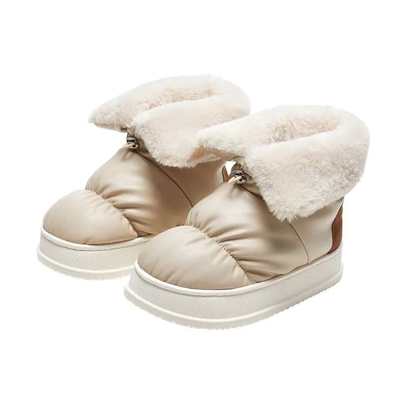image-Men Women High-Top Winter Snow Boots Thick-Soled Cotton Slippers