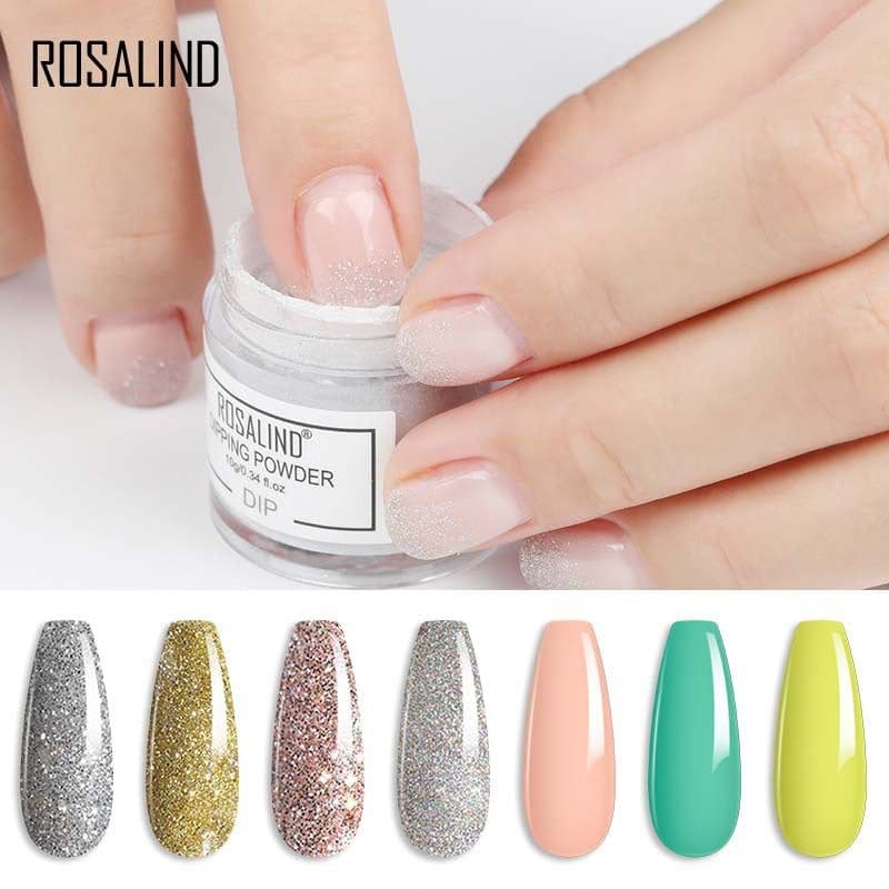 image-Rosalind Nail Dipping Powder 10g Natural Nude Color French Manicure