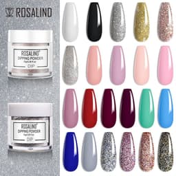 image-Rosalind Nail Dipping Powder 10g Natural Nude Color French Manicure