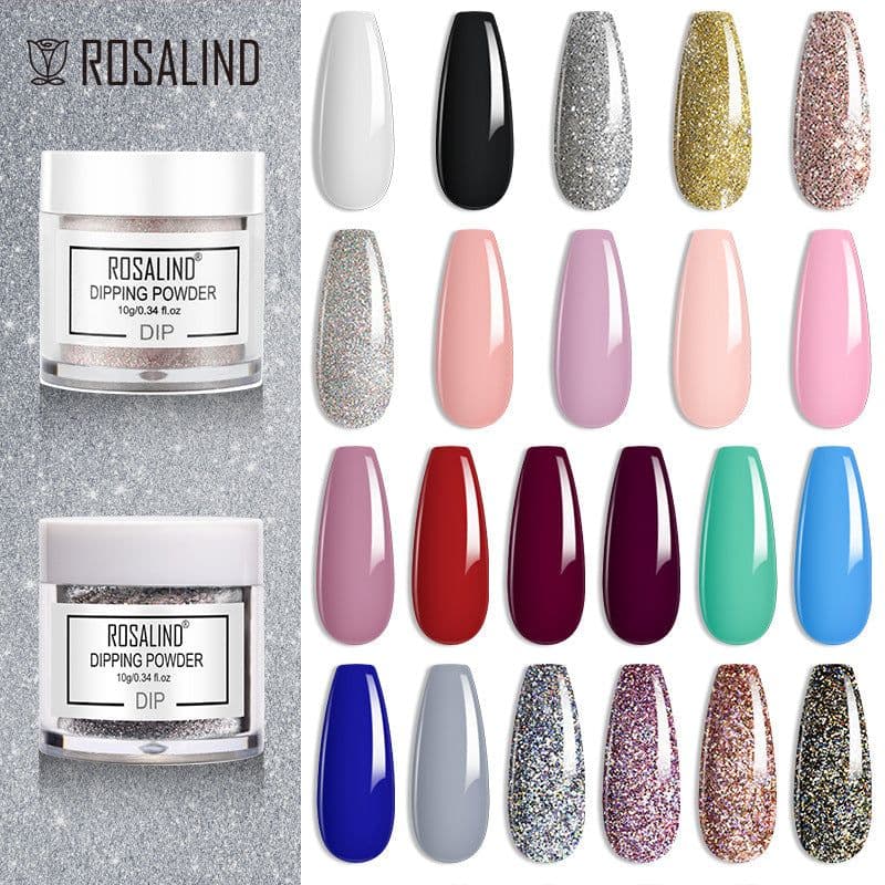 image-Rosalind Nail Dipping Powder 10g Natural Nude Color French Manicure