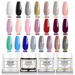 image-Rosalind Nail Dipping Powder 10g Natural Nude Color French Manicure