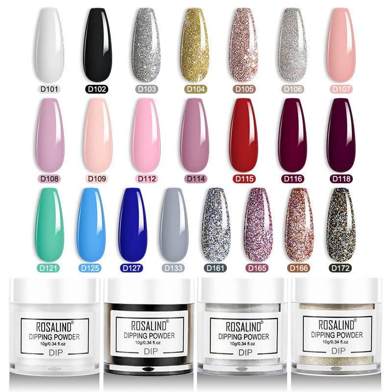 image-Rosalind Nail Dipping Powder 10g Natural Nude Color French Manicure