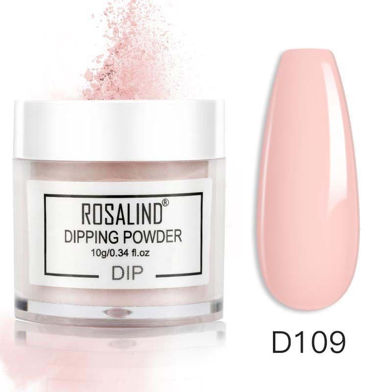 image-Rosalind Nail Dipping Powder 10g Natural Nude Color French Manicure