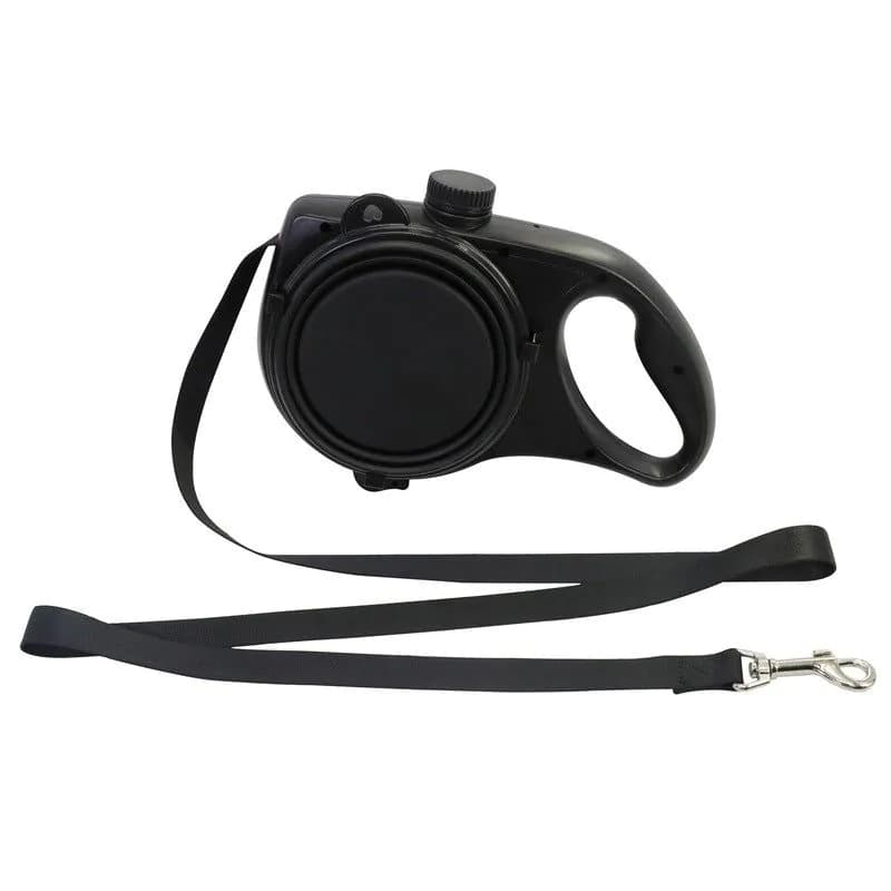 image-3-in-1 Portable Pet Leash with Water Bottle for Dogs and Cats