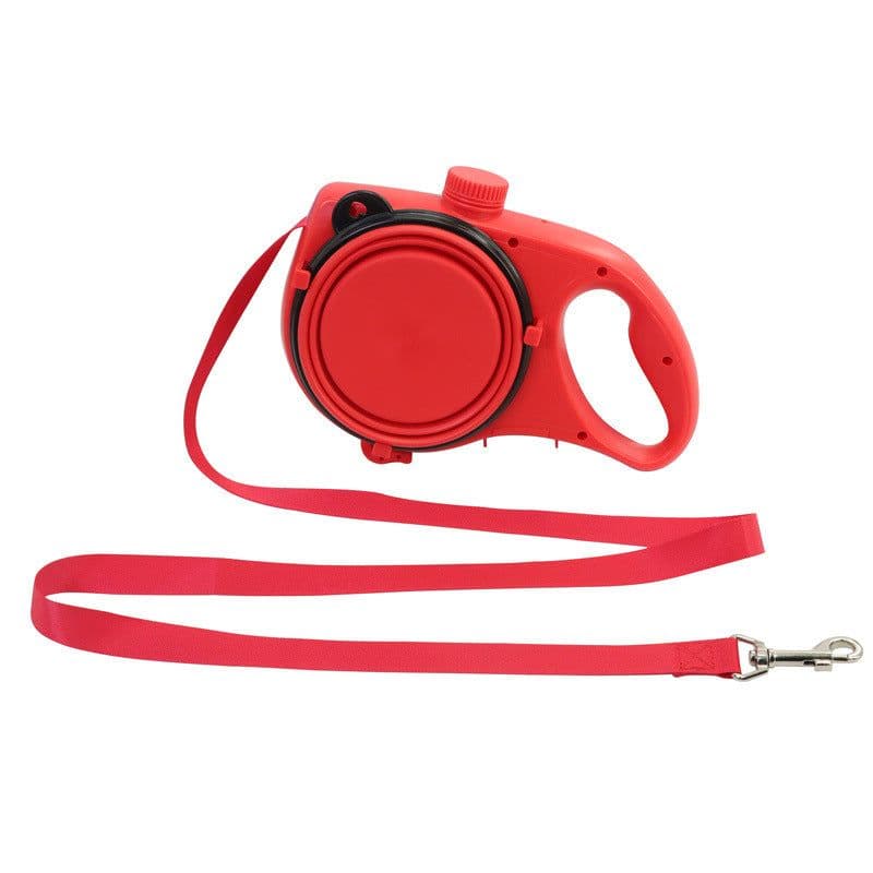 image-3-in-1 Portable Pet Leash with Water Bottle for Dogs and Cats