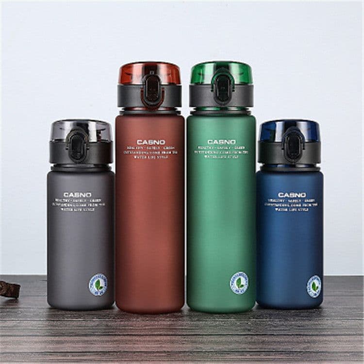 image-Cassino Matte Plastic Water Bottle with Lid and Lanyard 1050ml