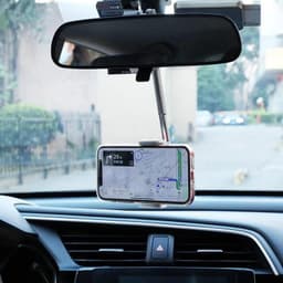 image-Car Rearview Mirror Phone Holder Mount Clip Universal
