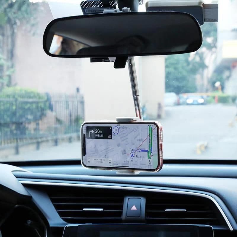 image-Car Rearview Mirror Phone Holder Mount Clip Universal