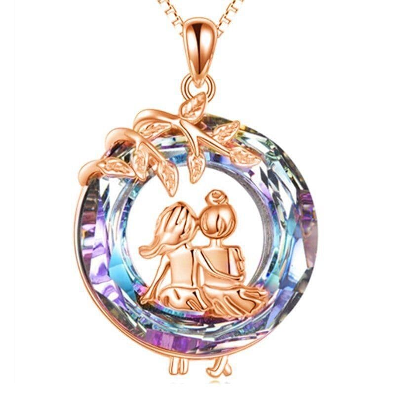 image-Tree of Life Pendant Necklace Women's Geometric Hollow Alloy Chain