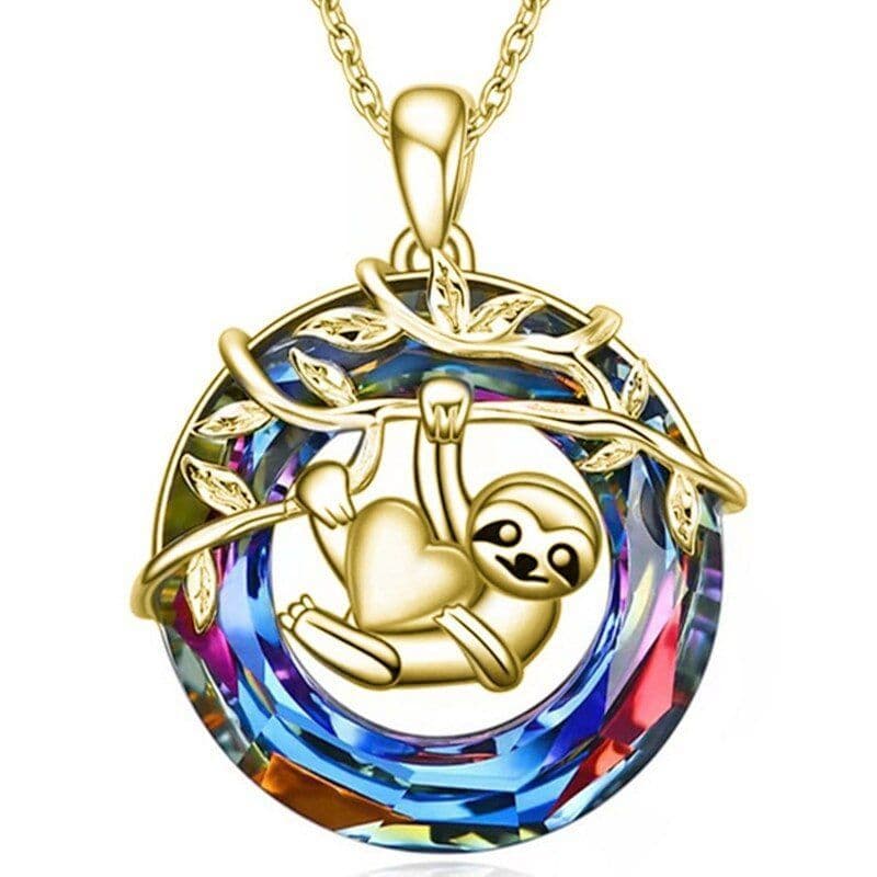 image-Tree of Life Pendant Necklace Women's Geometric Hollow Alloy Chain