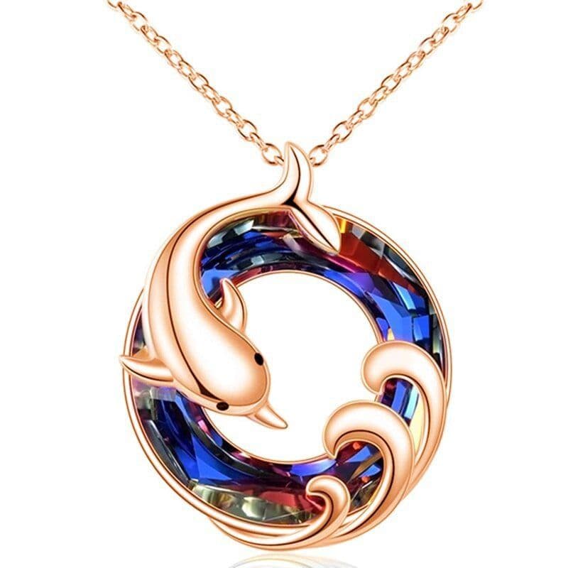 image-Tree of Life Pendant Necklace Women's Geometric Hollow Alloy Chain