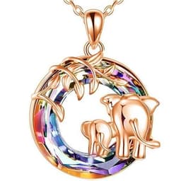 image-Tree of Life Pendant Necklace Women's Geometric Hollow Alloy Chain