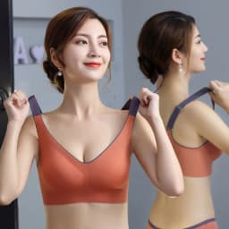 image-Women's Wireless Seamless Sports Bra Yoga Sleep Plus Size Anti-Sag