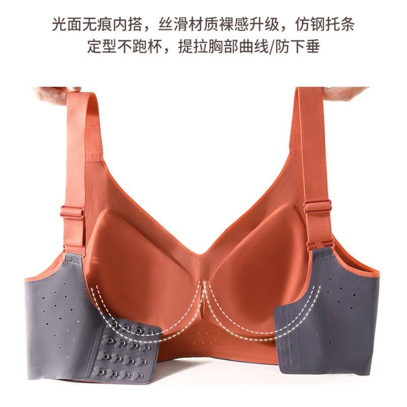 image-Women's Wireless Seamless Sports Bra Yoga Sleep Plus Size Anti-Sag