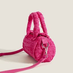 image-Women's Cylinder Handbag Shoulder Crossbody Small Bag