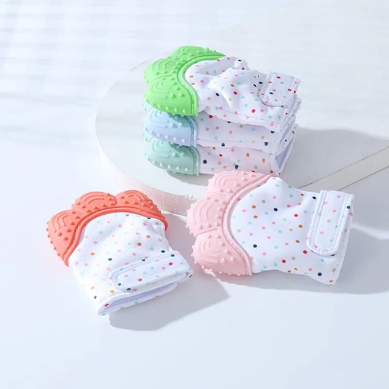 image-Baby Silicone Teething Glove Toy for 6+ Months