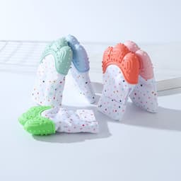 image-Baby Silicone Teething Glove Toy for 6+ Months