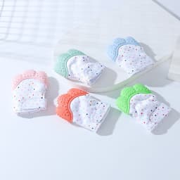 image-Baby Silicone Teething Glove Toy for 6+ Months