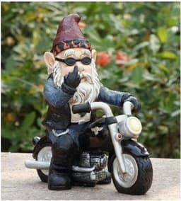 image-Christmas Santa Claus Mask Resin Figurine Dwarf Headgear Decor