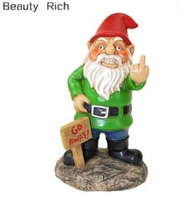 image-Christmas Santa Claus Mask Resin Figurine Dwarf Headgear Decor