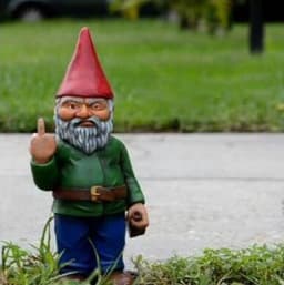 image-Christmas Santa Claus Mask Resin Figurine Dwarf Headgear Decor