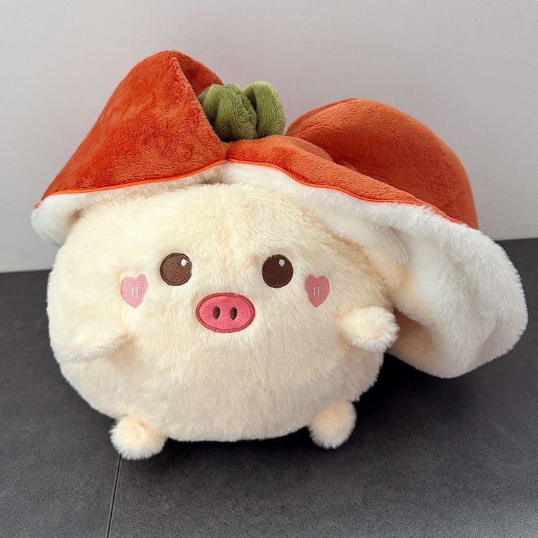 image-Plush Pig Persimmon Animal Pillow Doll
