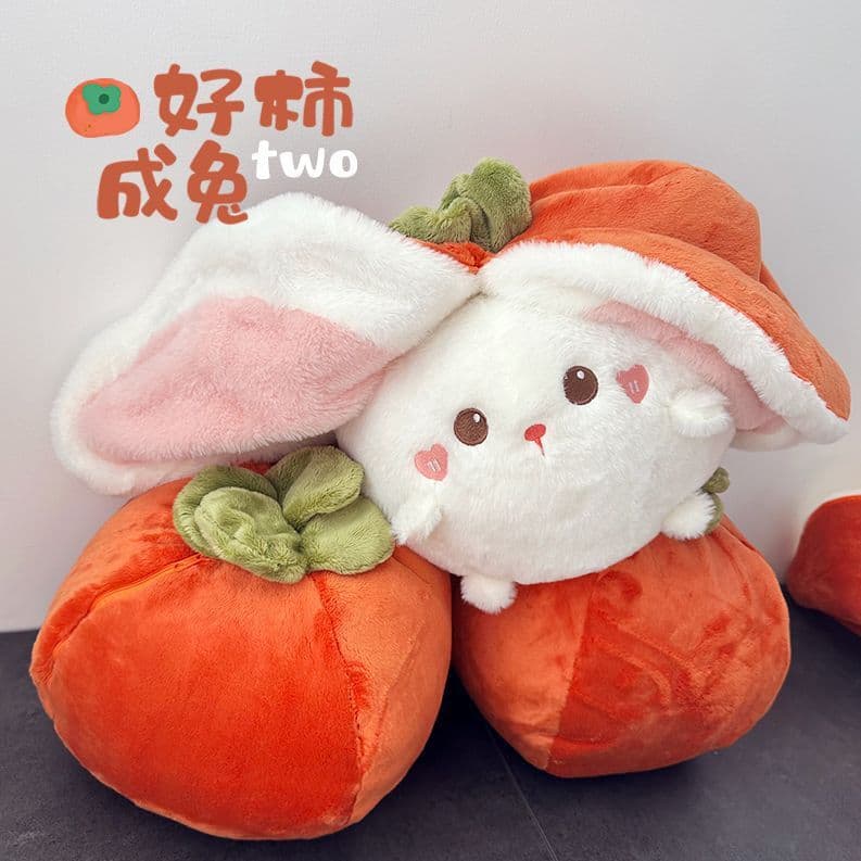 image-Plush Pig Persimmon Animal Pillow Doll