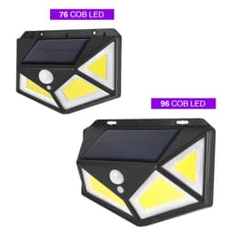 image-Solar Wall Light with Motion Sensor for Outdoor Stairs and Courtyard