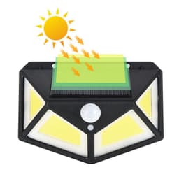 image-Solar Wall Light with Motion Sensor for Outdoor Stairs and Courtyard