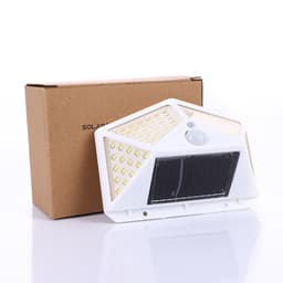 image-Solar Wall Light with Motion Sensor for Outdoor Stairs and Courtyard