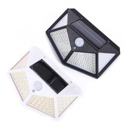 image-Solar Wall Light with Motion Sensor for Outdoor Stairs and Courtyard