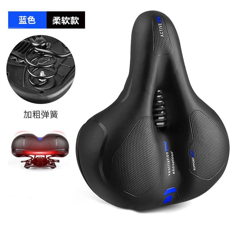 image-TOSUOD Bike Saddle Cushion Widened Thickened Shock Absorption