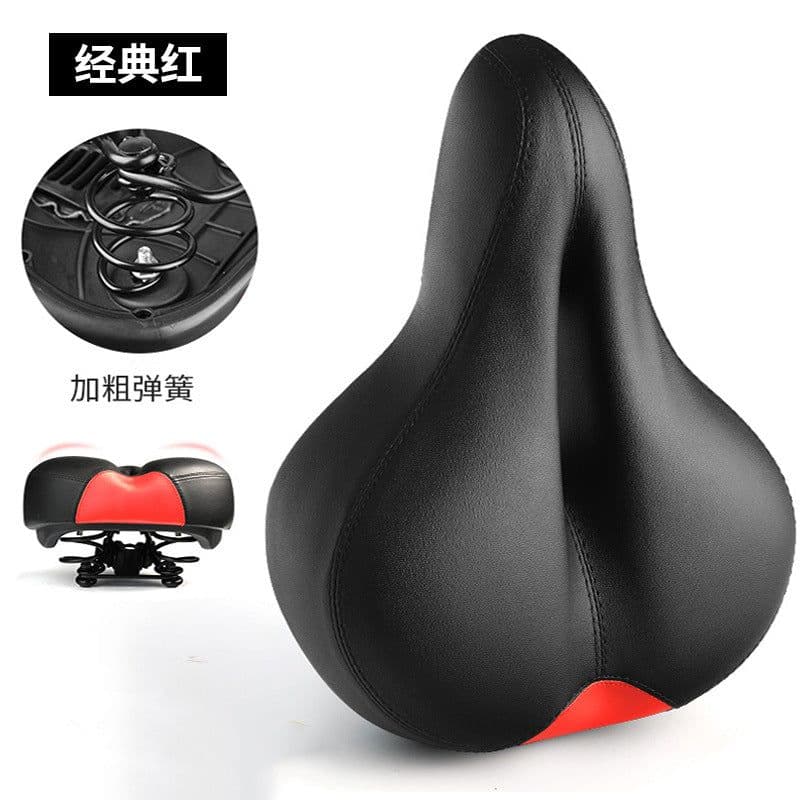image-TOSUOD Bike Saddle Cushion Widened Thickened Shock Absorption