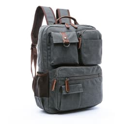 image-Mugu Canvas Backpack Men's College Travel Bag 20-35L