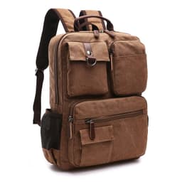 image-Mugu Canvas Backpack Men's College Travel Bag 20-35L