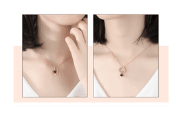 image-100 Languages I Love You Couple Necklace Heart Pendant K1156