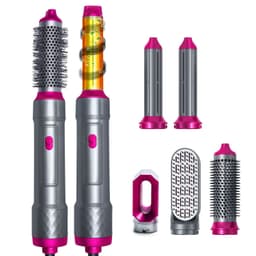 image-5-in-1 Hair Dryer Styling Tool with Hot Air Brush & Comb Attachments