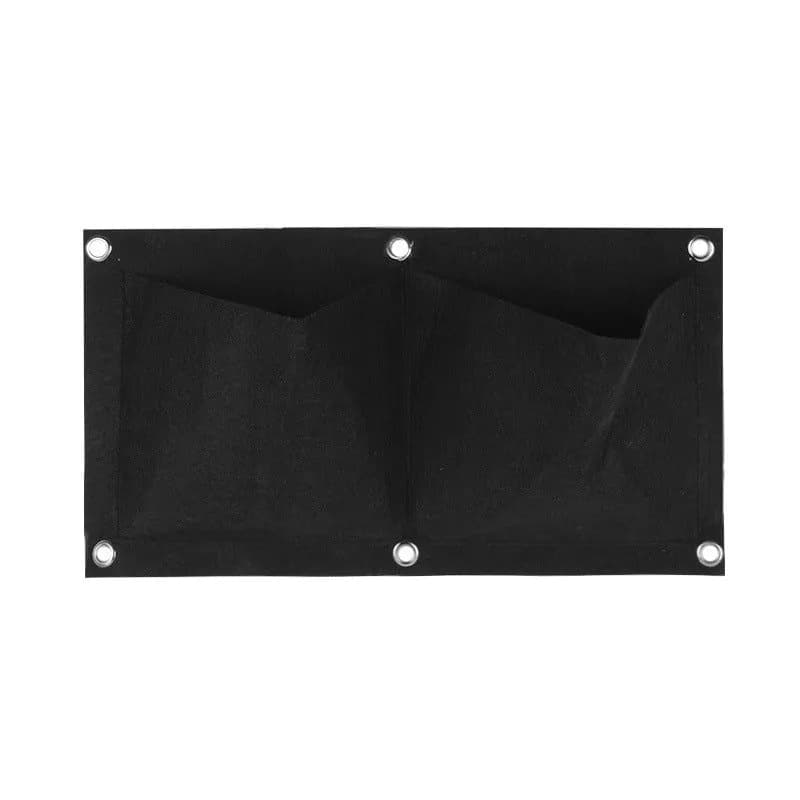 image-Wall-Mounted Vertical Planting Bag Green Non-Woven Fabric