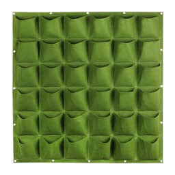 image-Wall-Mounted Vertical Planting Bag Green Non-Woven Fabric