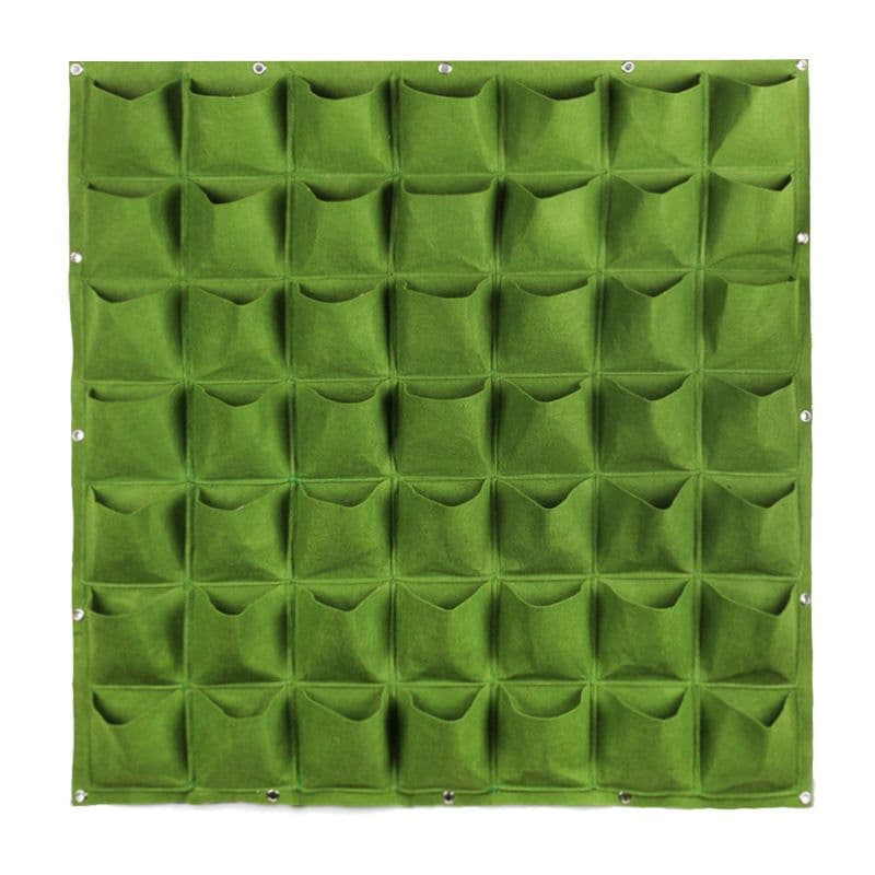 image-Wall-Mounted Vertical Planting Bag Green Non-Woven Fabric
