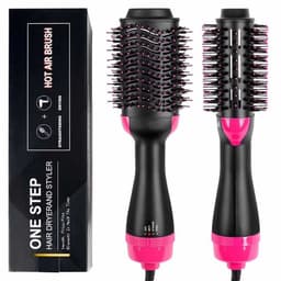 image-3-in-1 Hot Air Brush Anion Hair Straightener and Curler Comb