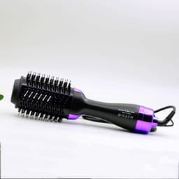 image-3-in-1 Hot Air Brush Anion Hair Straightener and Curler Comb