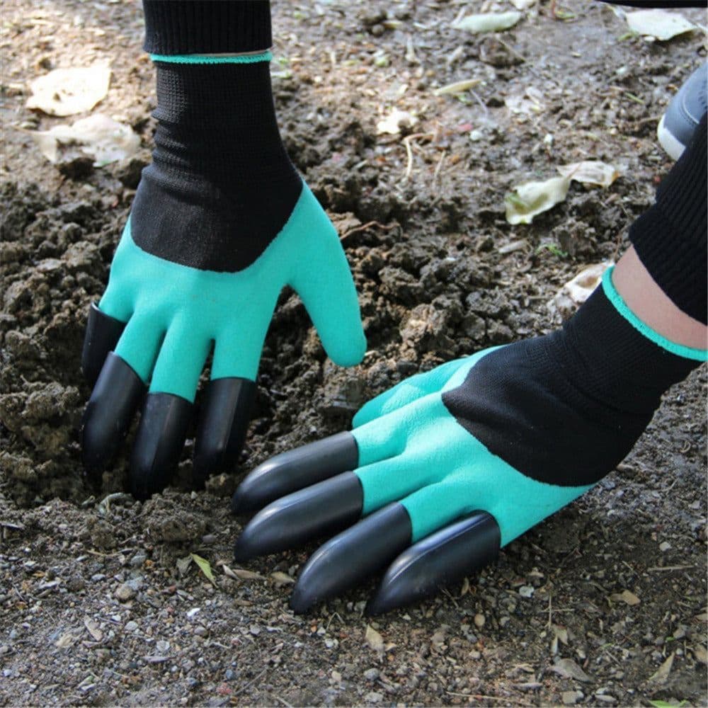 image-RX Garden Digging Gloves with Claws Green Protective Gloves