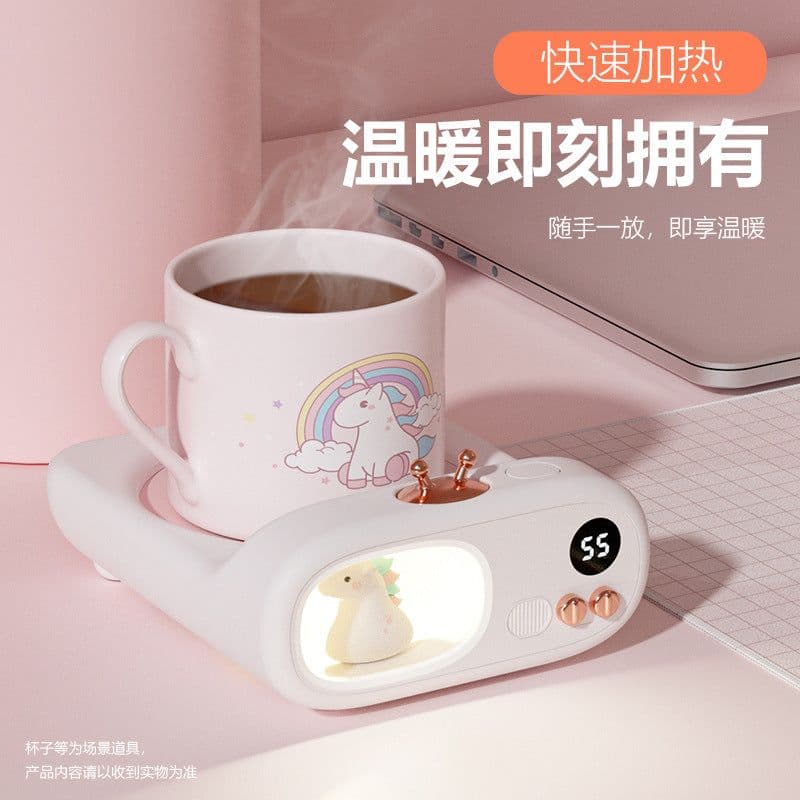 image-USB Warm Coaster Smart Temperature Control Desktop Cup Warmer
