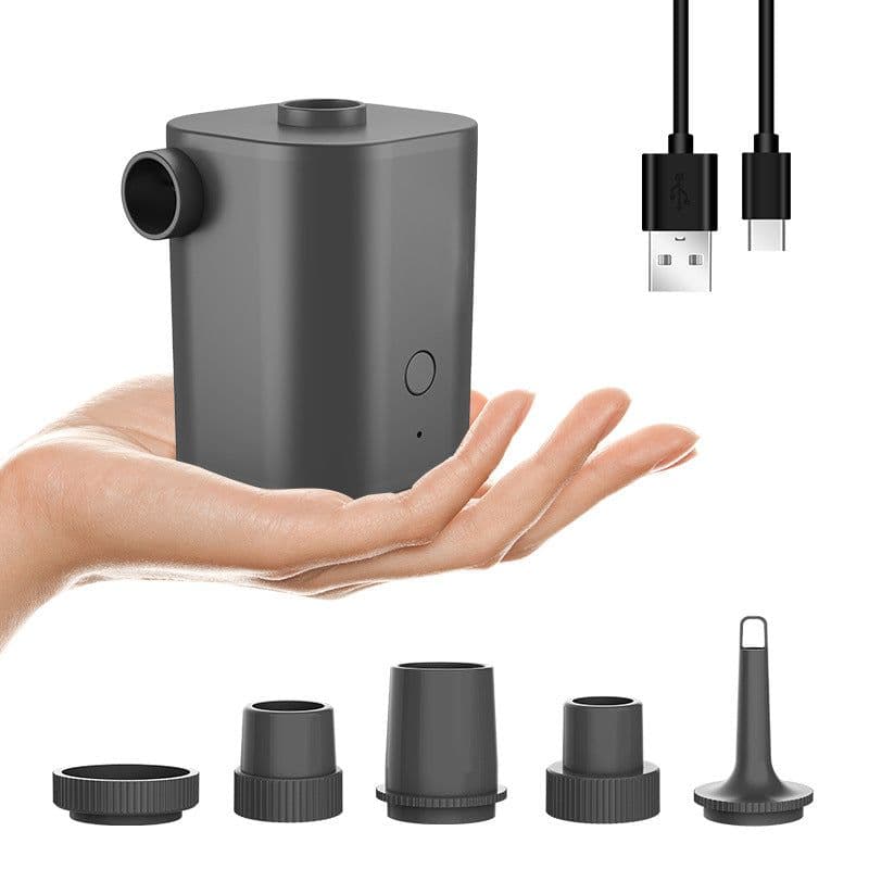 image-Mini Portable USB Electric Air Pump 70L/min Outdoor Inflator