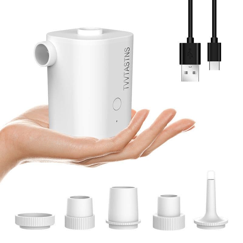 image-Mini Portable USB Electric Air Pump 70L/min Outdoor Inflator