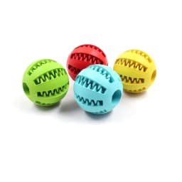 image-Watermelon Dog Chew Toy Rubber Teeth Cleaning Ball